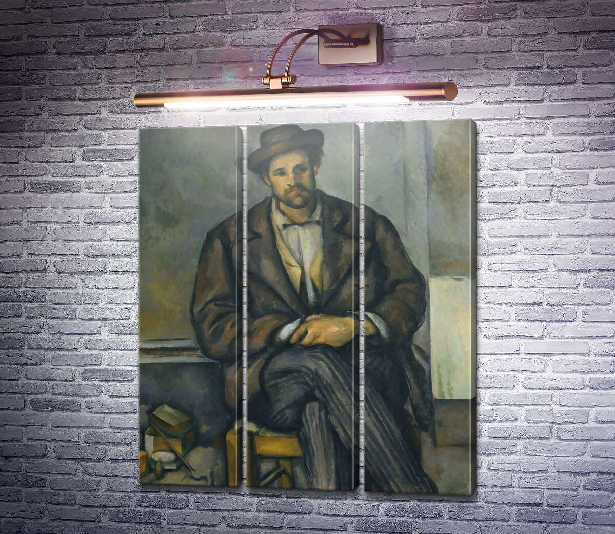 Модульна картина Портрет сидячого селянина (Модуль №2) Поль Сезанн