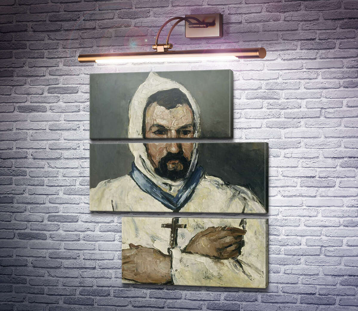 Модульная картина Доминик Обер, дядя художника, в образе монаха (Модуль №16) Поль Сезанн Модульная картина Доминик Обер, дядя художника, в образе монаха (Модуль №16) Поль Сезанн