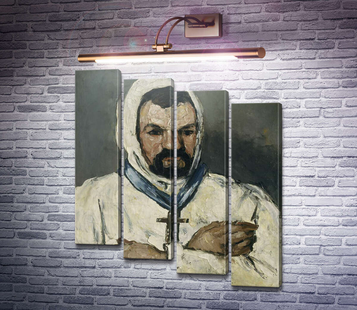 Модульна картина Домінік Обер, дядько художника, в образі ченця (Модуль №19) Поль Сезанн