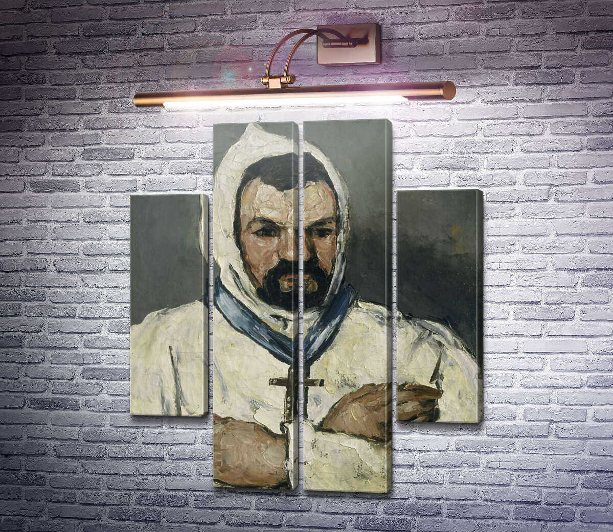 Модульна картина Домінік Обер, дядько художника, в образі ченця (Модуль №20) Поль Сезанн Модульна картина Домінік Обер, дядько художника, в образі ченця (Модуль №20) Поль Сезанн