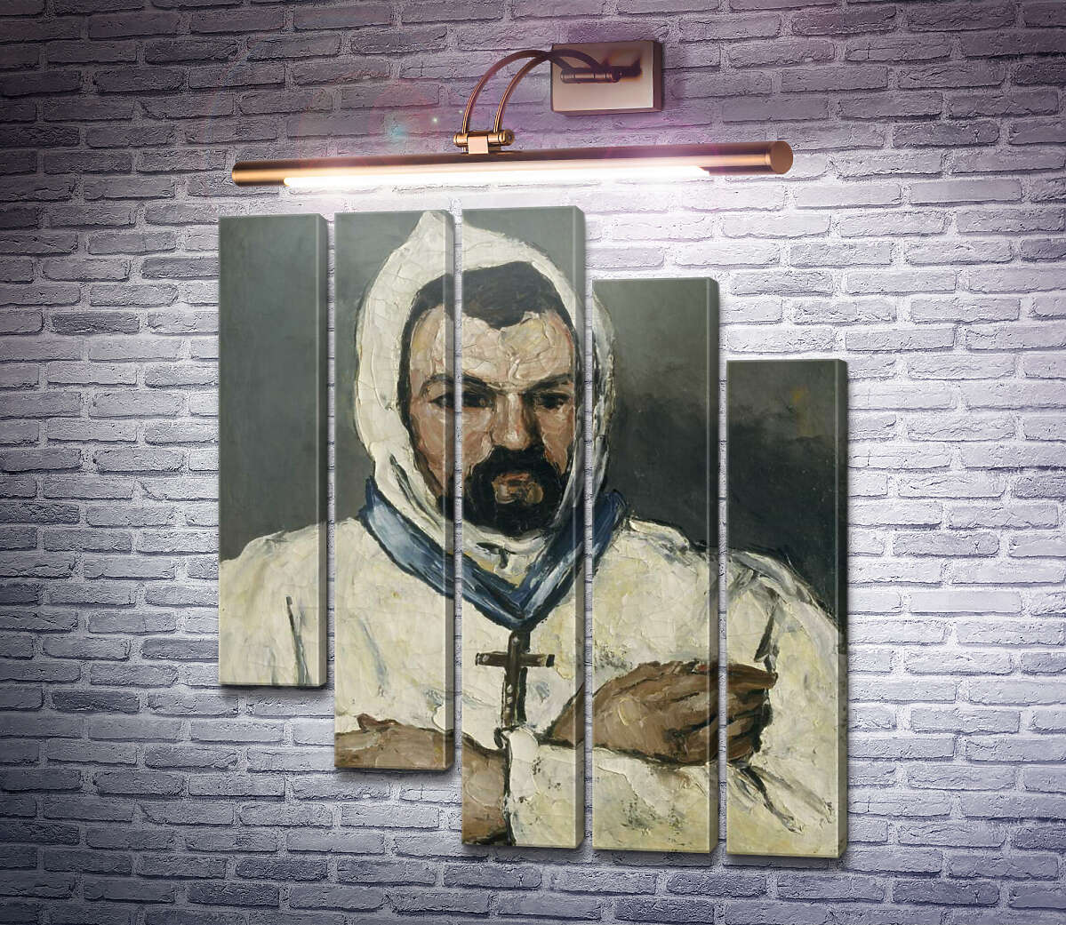 Модульная картина Доминик Обер, дядя художника, в образе монаха (Модуль №28) Поль Сезанн Модульная картина Доминик Обер, дядя художника, в образе монаха (Модуль №28) Поль Сезанн