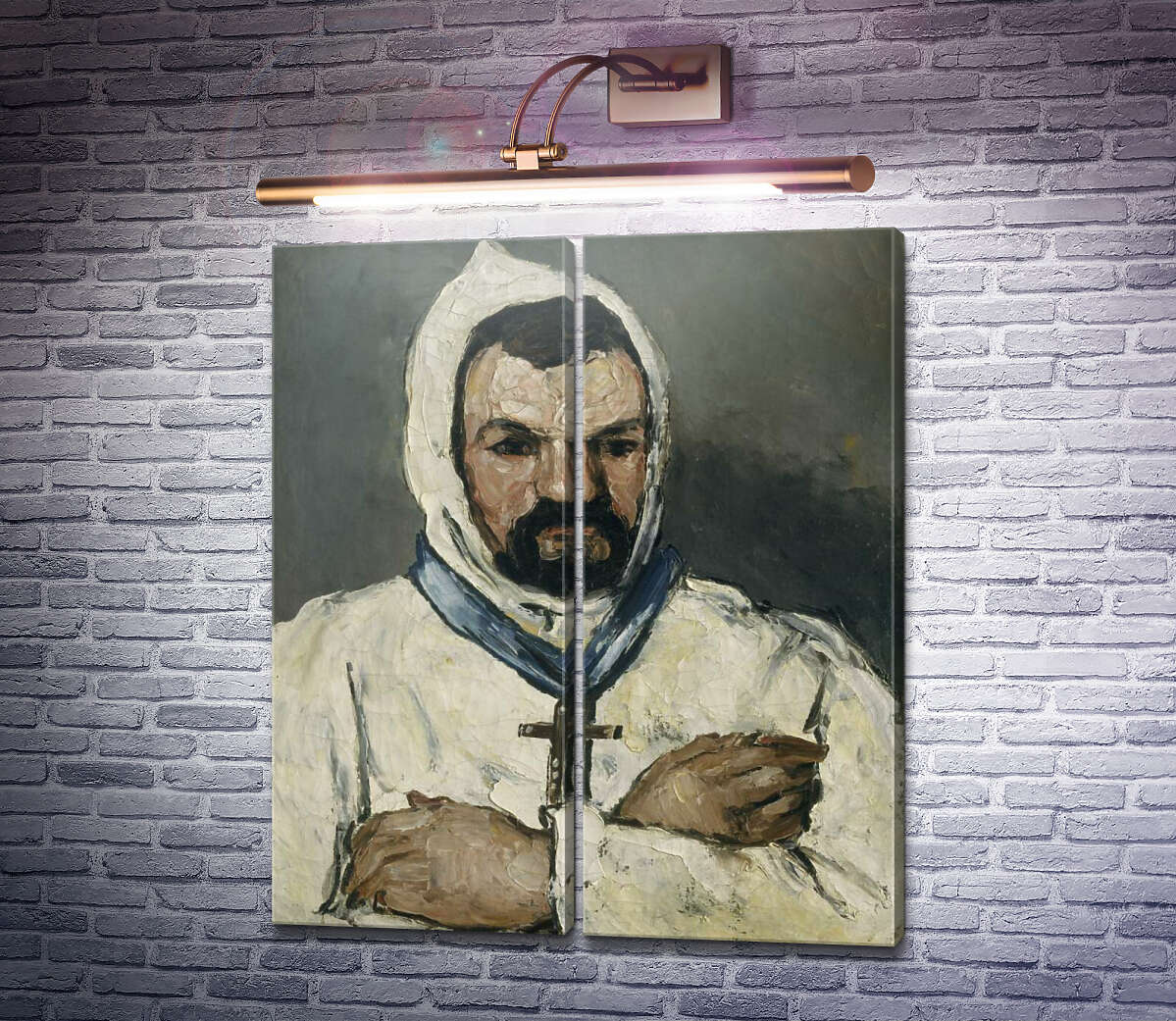 Модульна картина Домінік Обер, дядько художника, в образі ченця (Модуль №6) Поль Сезанн