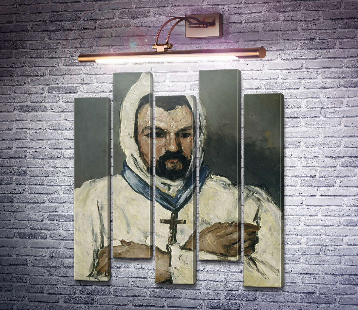 Модульная картина Доминик Обер, дядя художника, в образе монаха (Модуль №30) Поль Сезанн