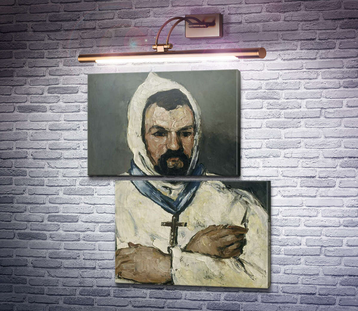 Модульная картина Доминик Обер, дядя художника, в образе монаха (Модуль №8) Поль Сезанн Модульная картина Доминик Обер, дядя художника, в образе монаха (Модуль №8) Поль Сезанн