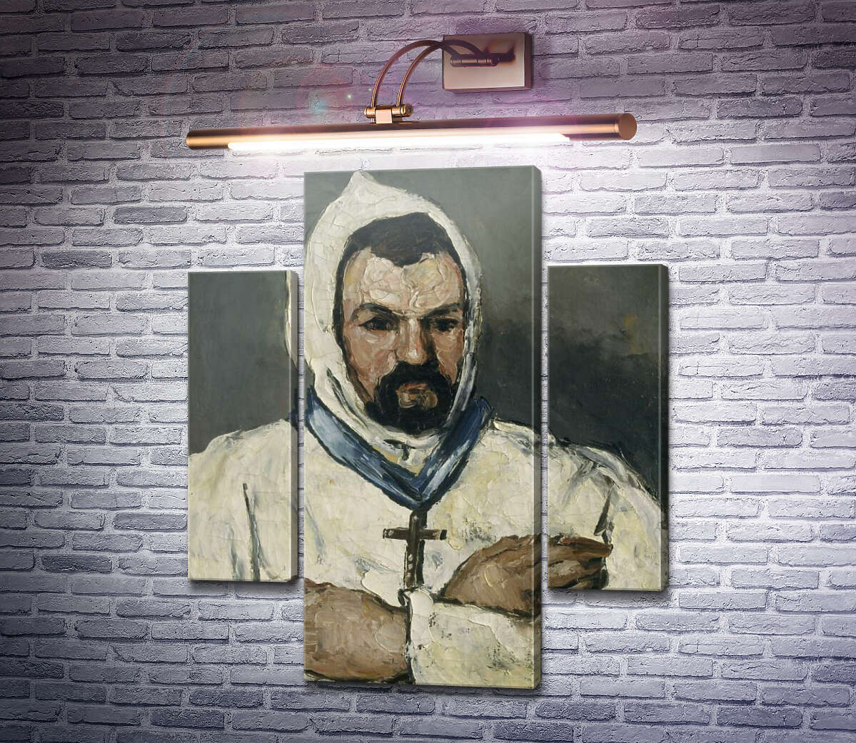 Модульна картина Домінік Обер, дядько художника, в образі ченця (Модуль №5) Поль Сезанн Модульна картина Домінік Обер, дядько художника, в образі ченця (Модуль №5) Поль Сезанн