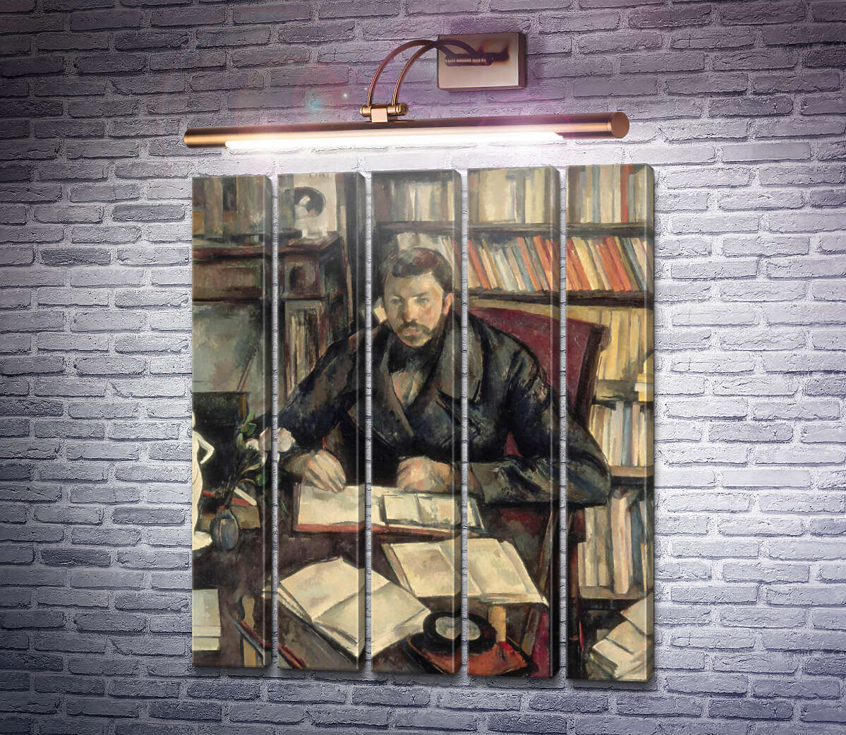 Модульна картина Портрет Гюстава Жефруа (Модуль №26) Поль Сезанн Модульна картина Портрет Гюстава Жефруа (Модуль №26) Поль Сезанн