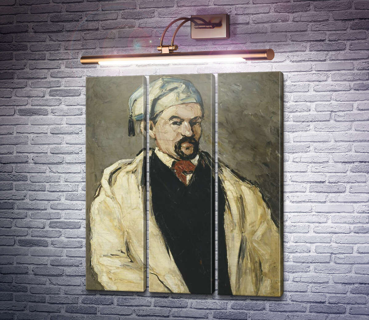 Модульная картина Доминик Обер, дядя художника (Модуль №2) Поль Сезанн
