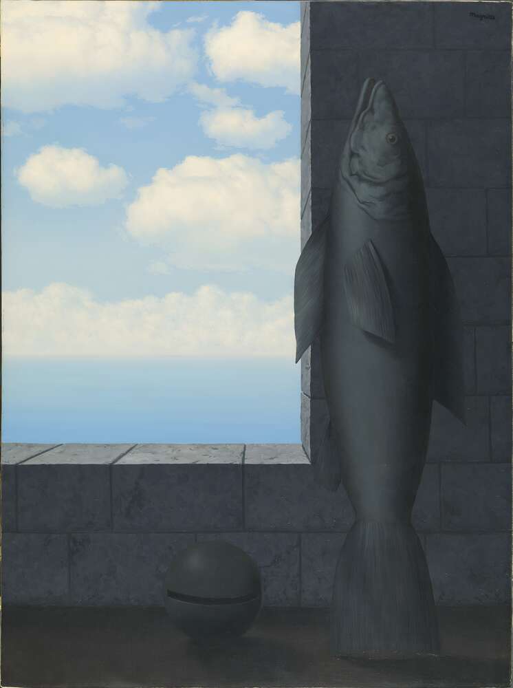 репродукция картина-постер  В поисках истины Рене Магритт