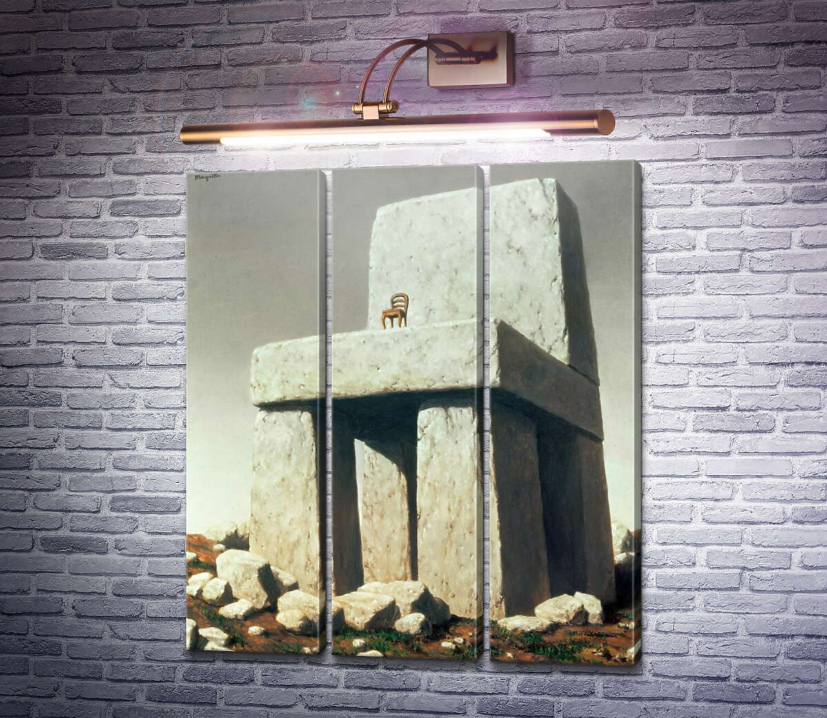 Модульна картина Голова (Модуль №2) Рене Магрітт