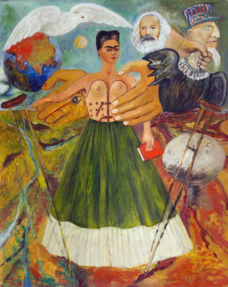 репродукция картина-постер  Марксизм даст здоровье больным Фрида Кало