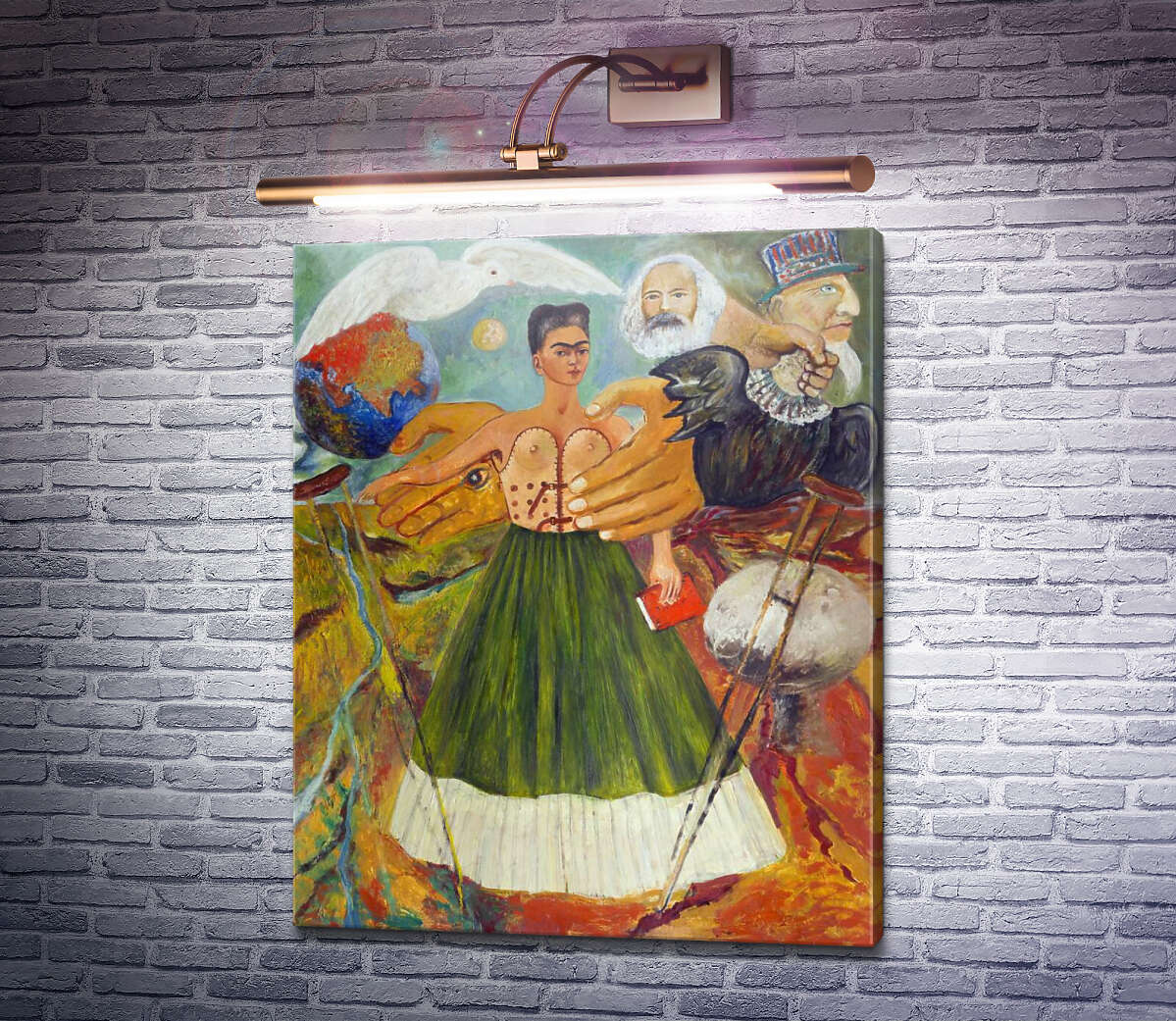 Картина Марксизм дасть здоров'я хворим Фріда Кало