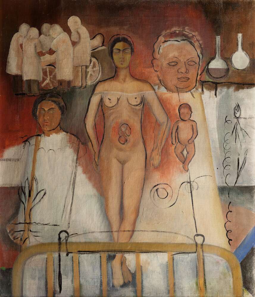 репродукція картина-постер  Фріда і кесарів розтин Фріда Кало