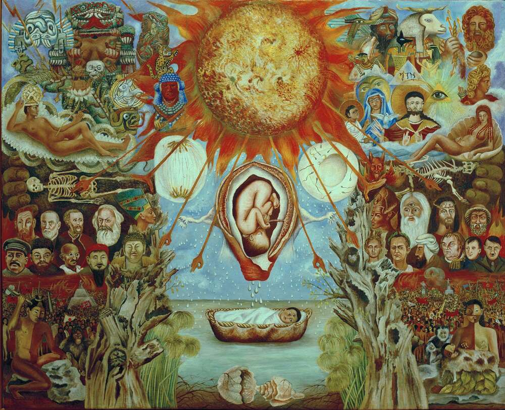 репродукция картина-постер  Моисей, или Акт творения Фрида Кало