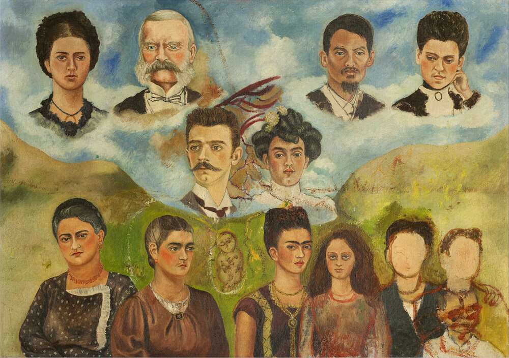 репродукція картина-постер  Сімейний портрет Фріда Кало