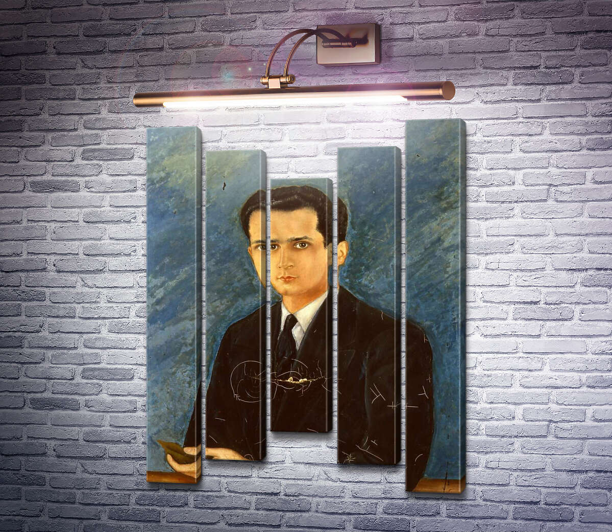 Модульна картина Портрет Августина Ольмедо (Модуль №27) Фріда Кало Модульна картина Портрет Августина Ольмедо (Модуль №27) Фріда Кало