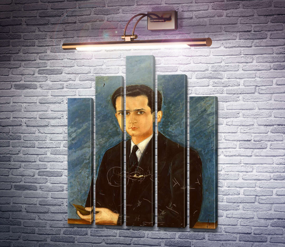 Модульна картина Портрет Августина Ольмедо (Модуль №29) Фріда Кало Модульна картина Портрет Августина Ольмедо (Модуль №29) Фріда Кало