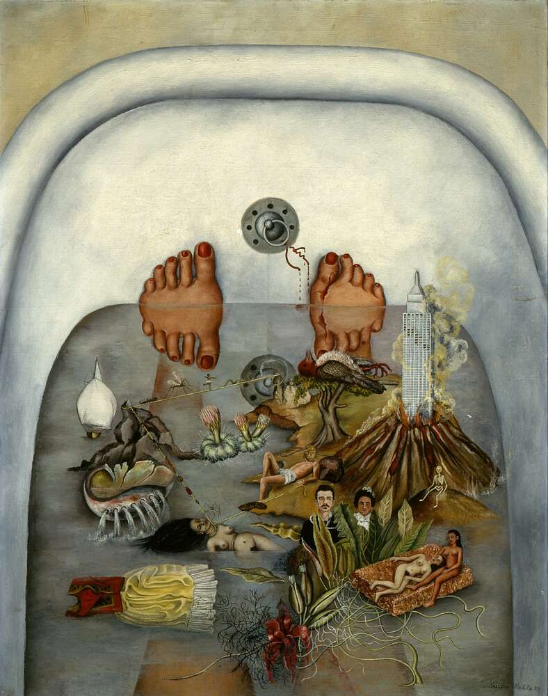 репродукция картина-постер  Что мне дала вода Фрида Кало