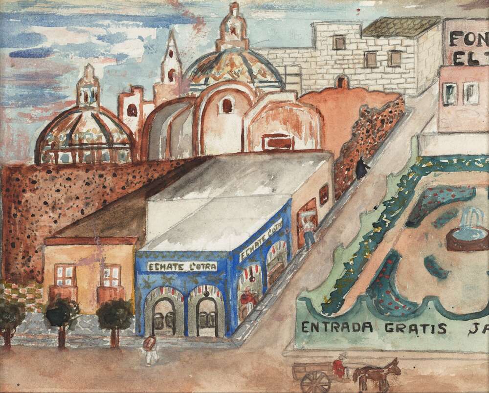 репродукция картина-постер  Эчате ла Отра Фрида Кало
