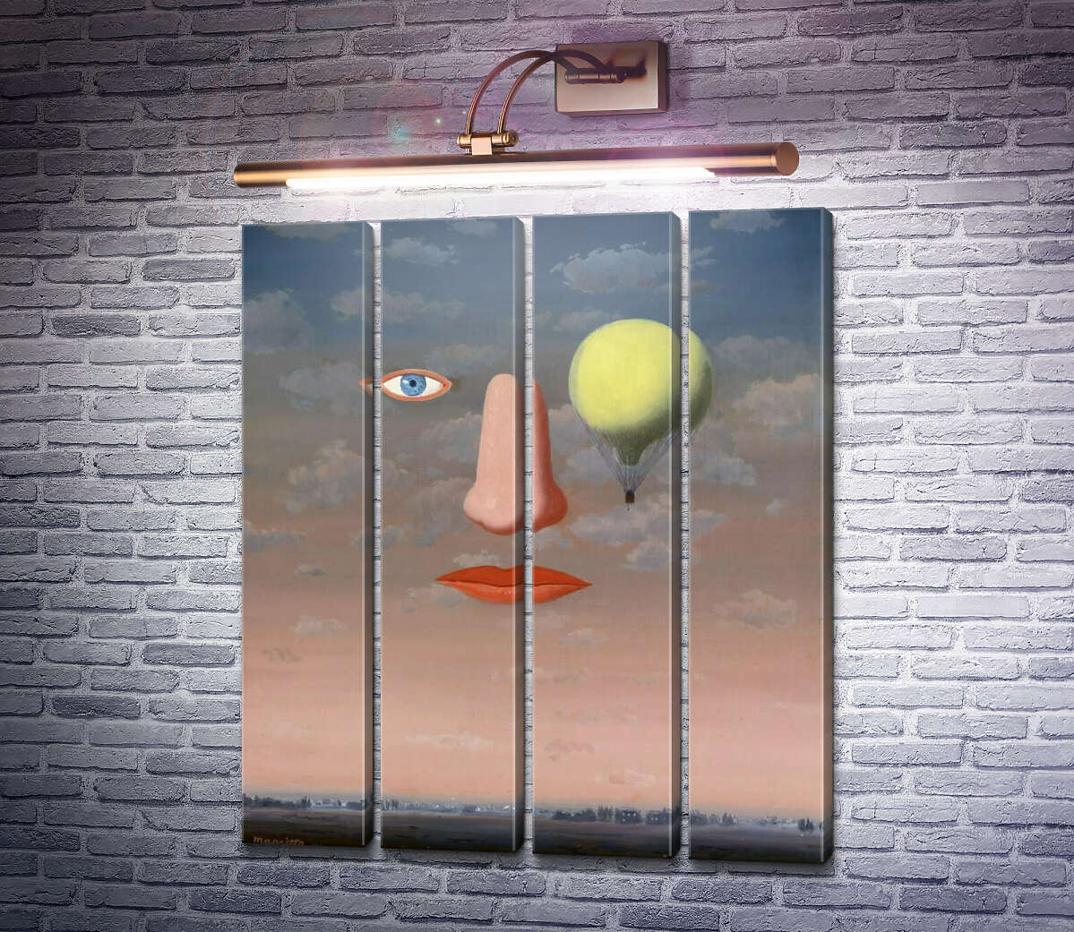 Модульная картина Красивые отношения (Модуль №24) Рене Магритт