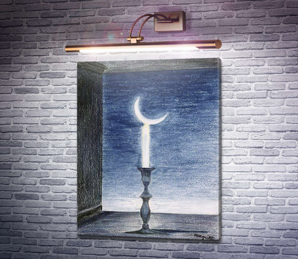 Картина Лунный свет Рене Магритт