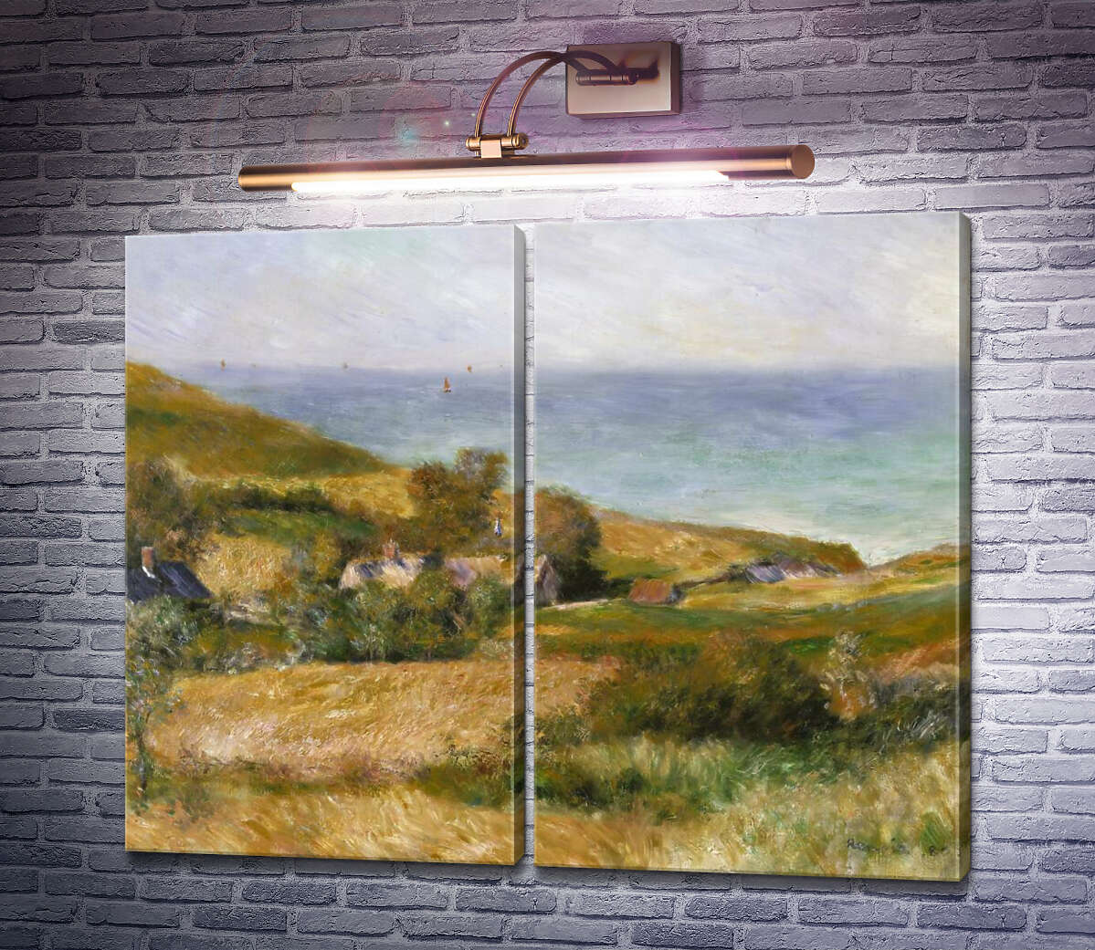 Модульна картина Узбережжя поблизу Варжемона, Нормандія П'єр Огюст Ренуар