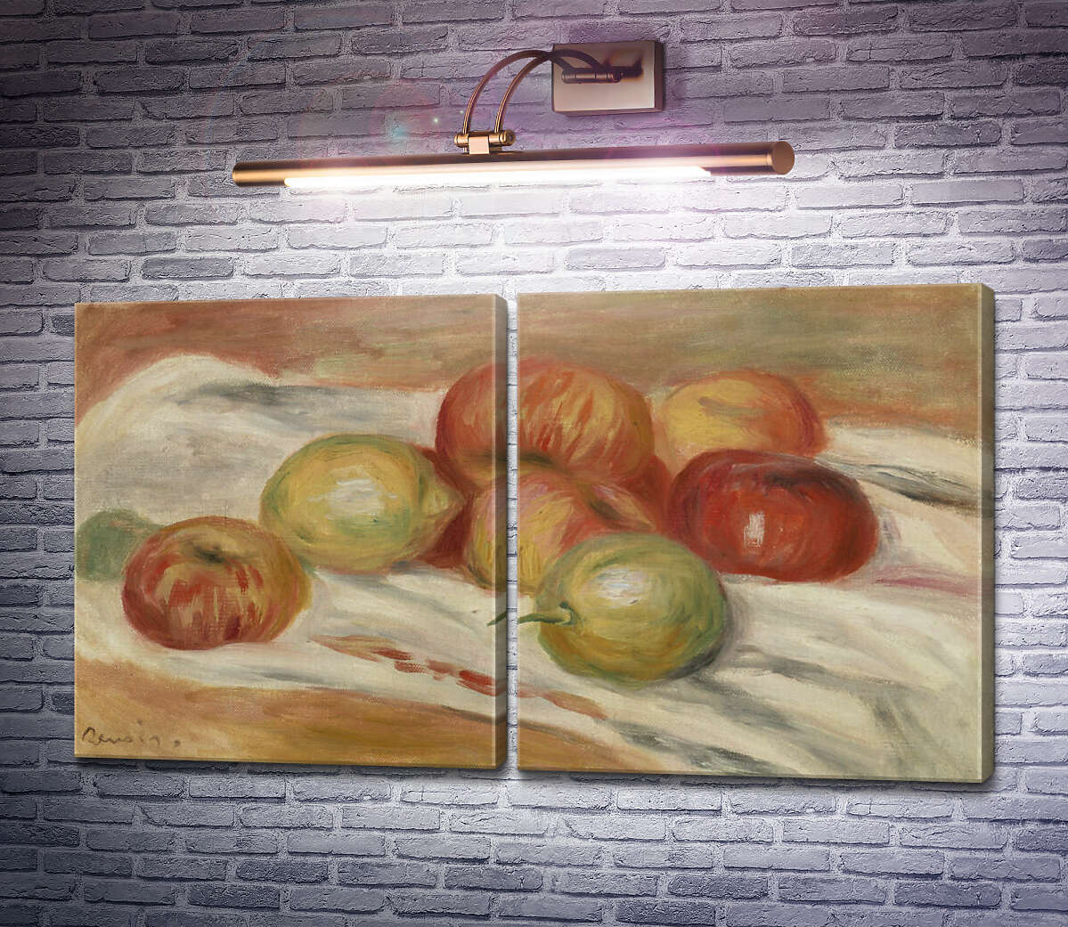 Модульная картина Яблоки и лимоны Пьер Огюст Ренуар