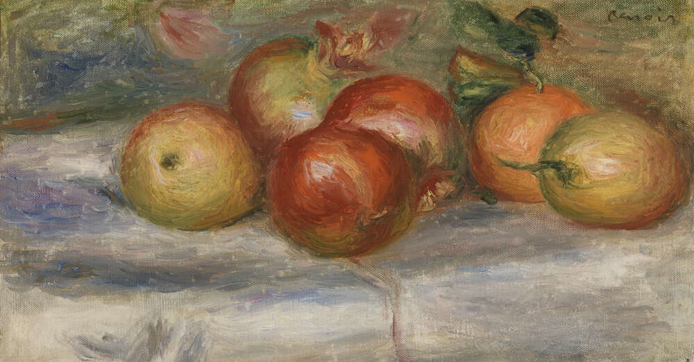 репродукция картина-постер  Яблоки, апельсины и лимон Пьер Огюст Ренуар