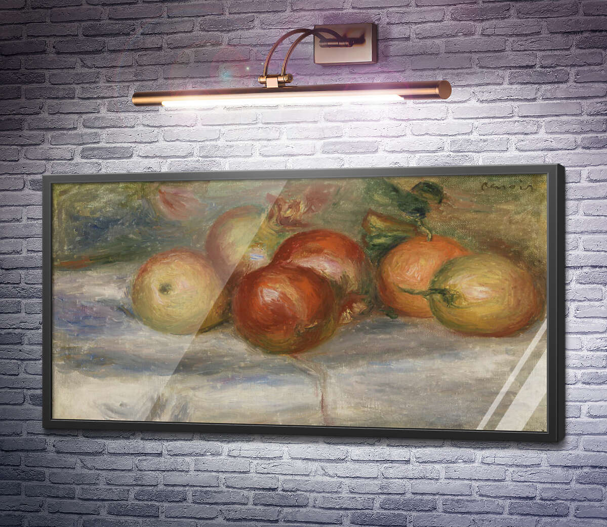 Постер Яблоки, апельсины и лимон Пьер Огюст Ренуар