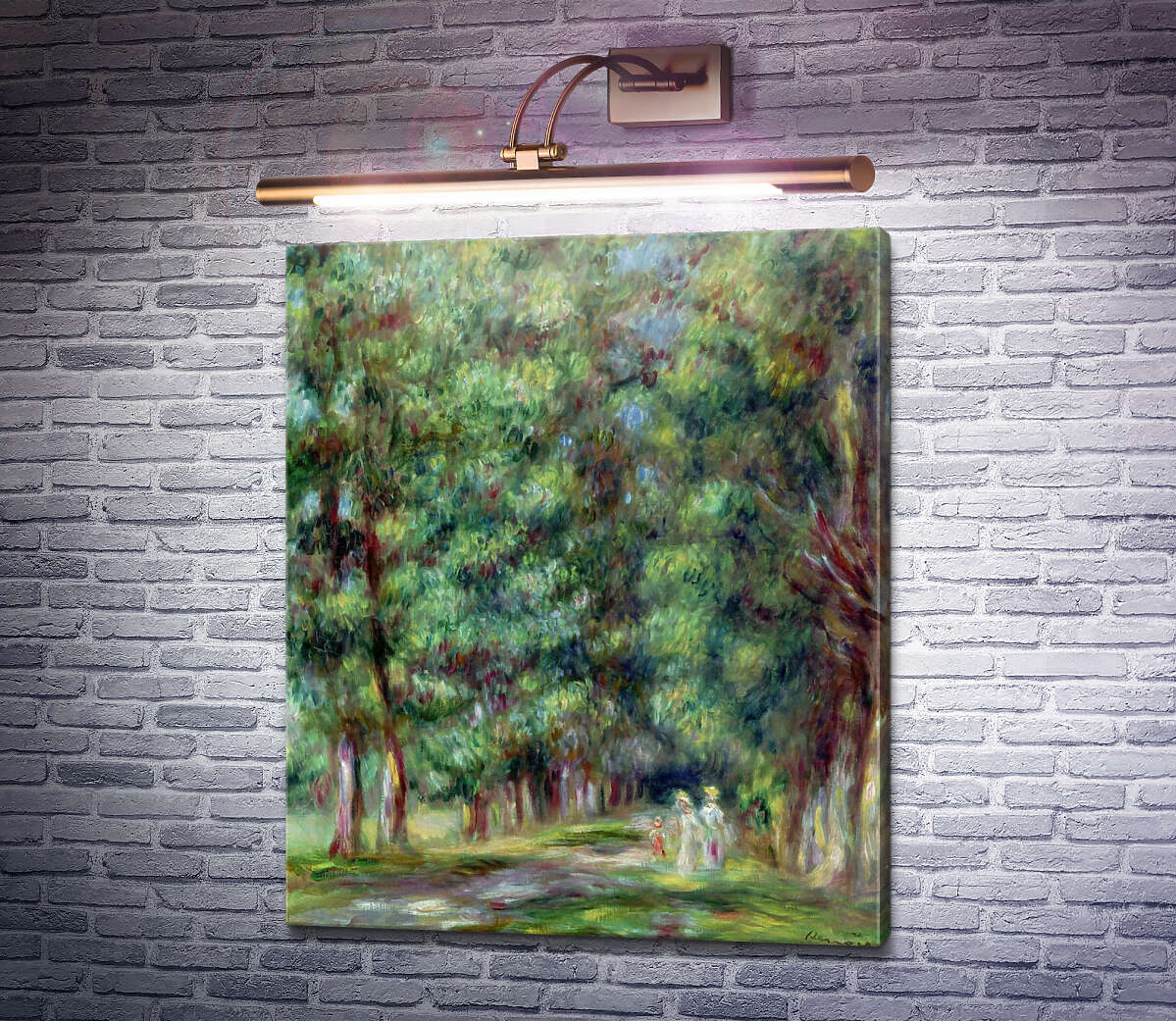 Картина Шлях в лісі П'єр Огюст Ренуар