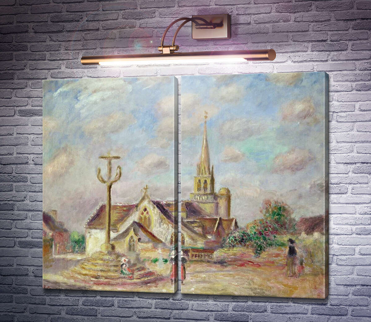 Модульная картина Церковь в Понт-Авене Пьер Огюст Ренуар