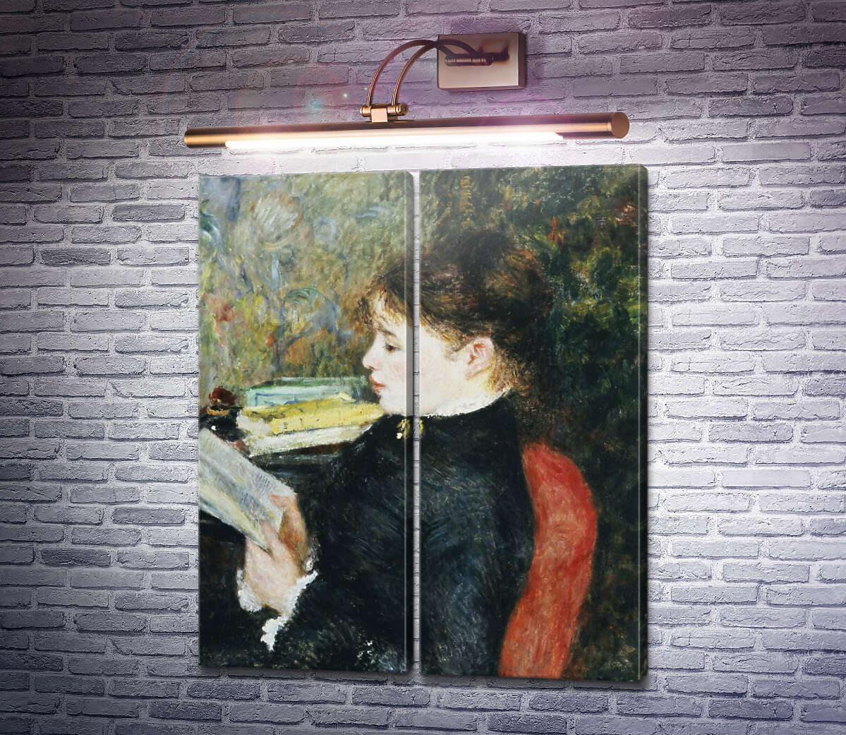 Модульна картина Читаюча жінка П'єр Огюст Ренуар