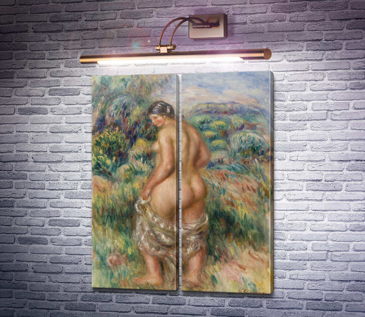Модульна картина Стояча купальниця П'єр Огюст Ренуар