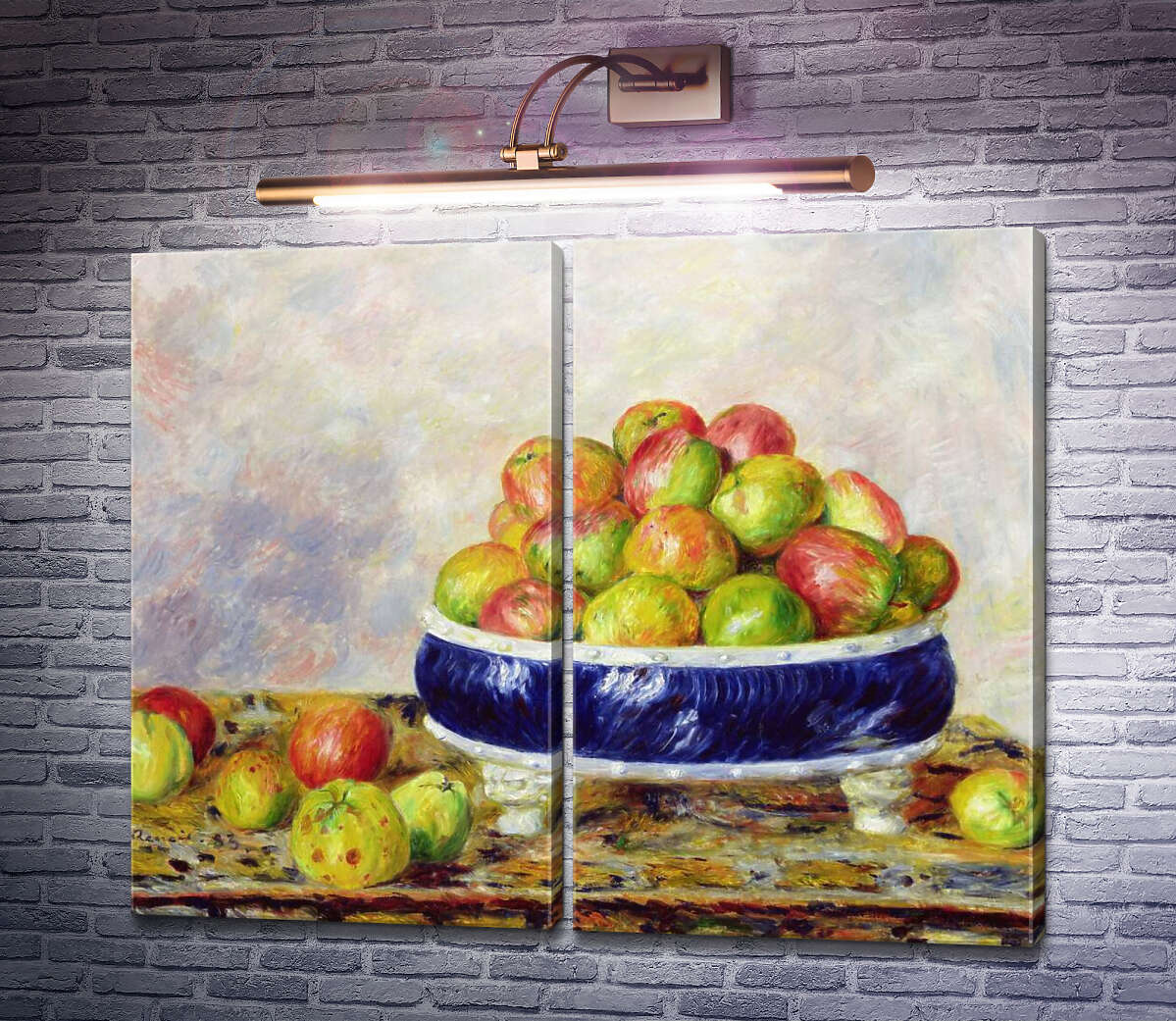 Модульна картина Натюрморт з яблуками П'єр Огюст Ренуар