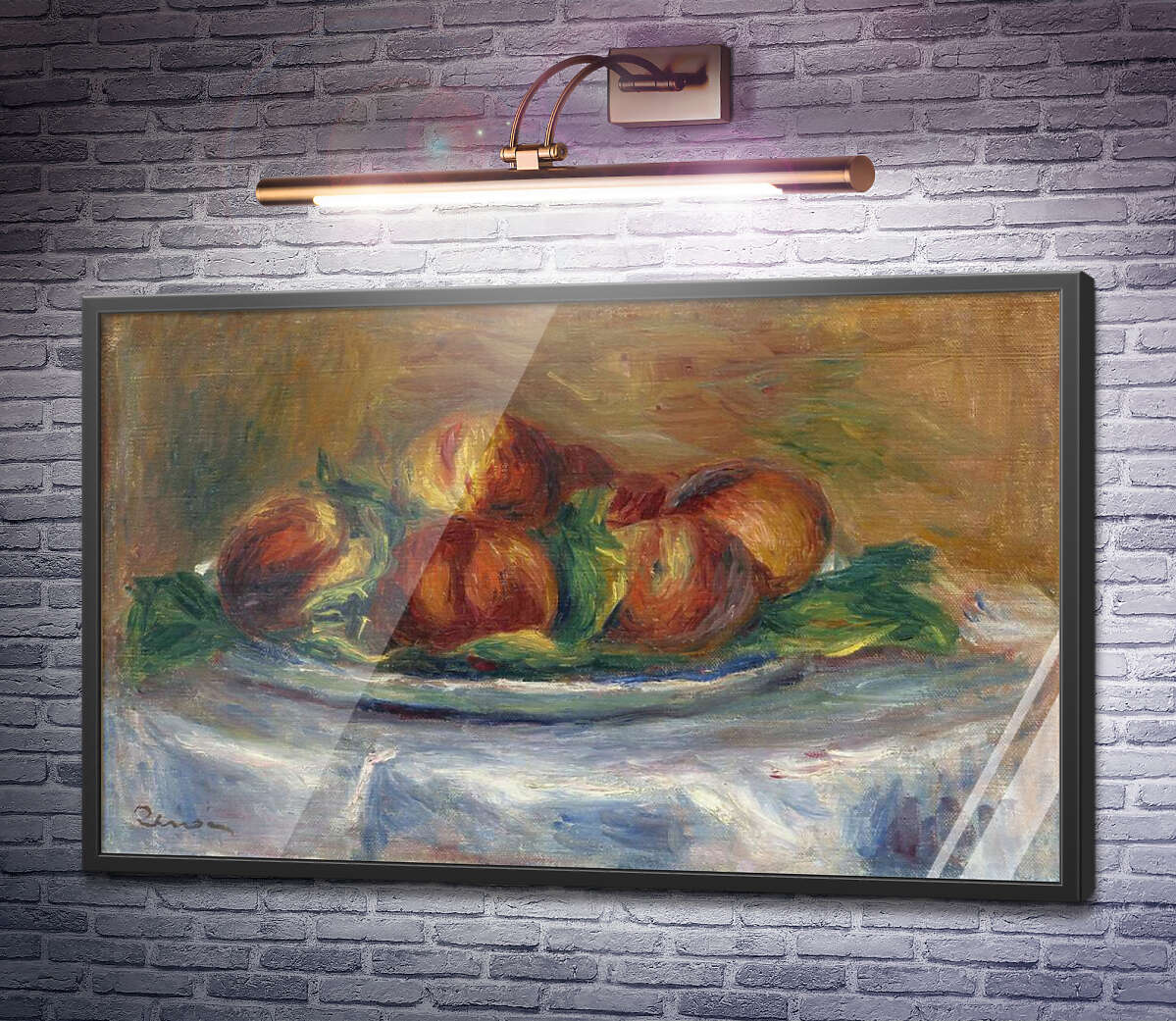 Постер Персики на тарілці П'єр Огюст Ренуар