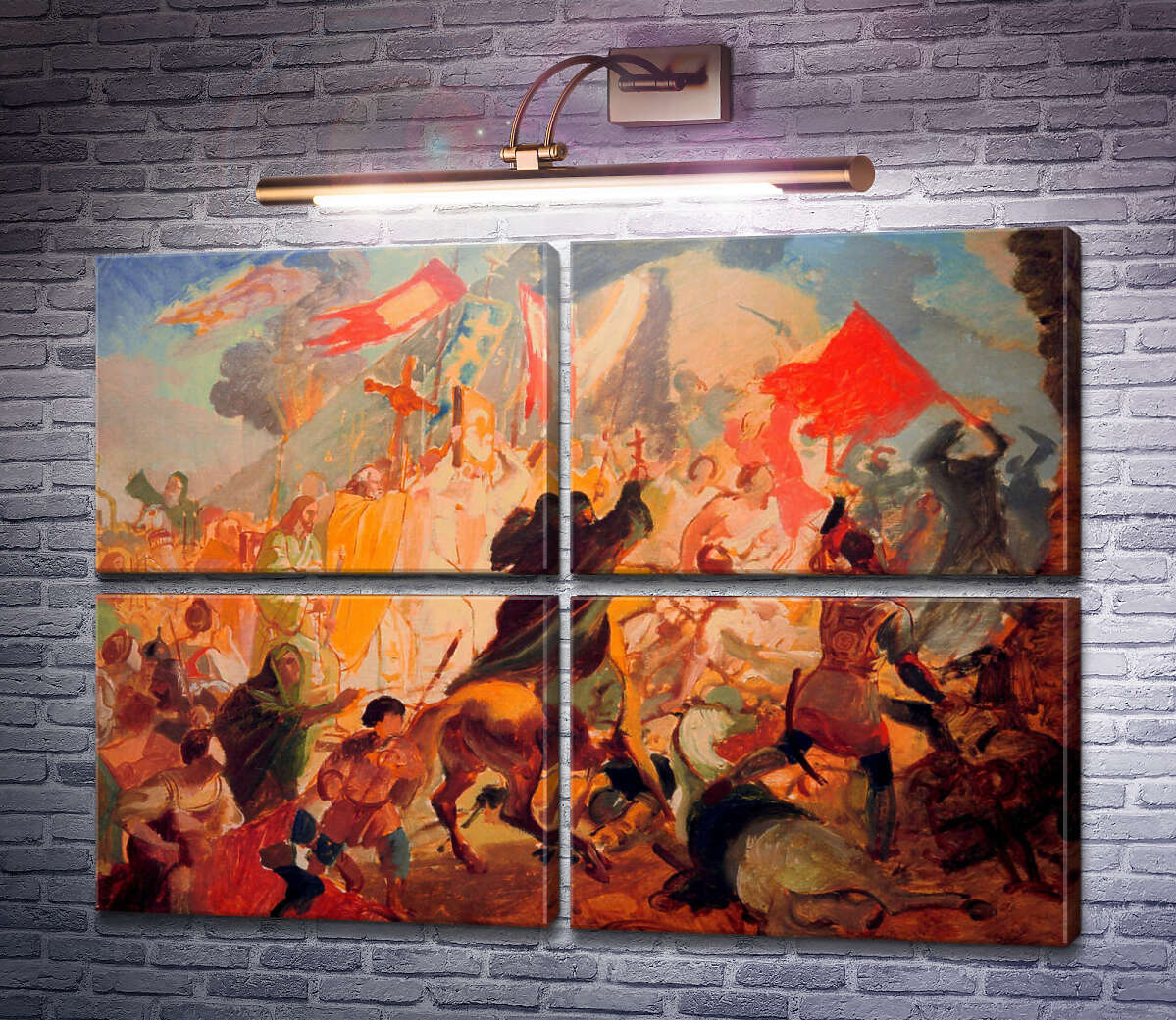Модульна картина Облога Пскова (Модуль №25) Карл Брюллов Модульна картина Облога Пскова (Модуль №25) Карл Брюллов