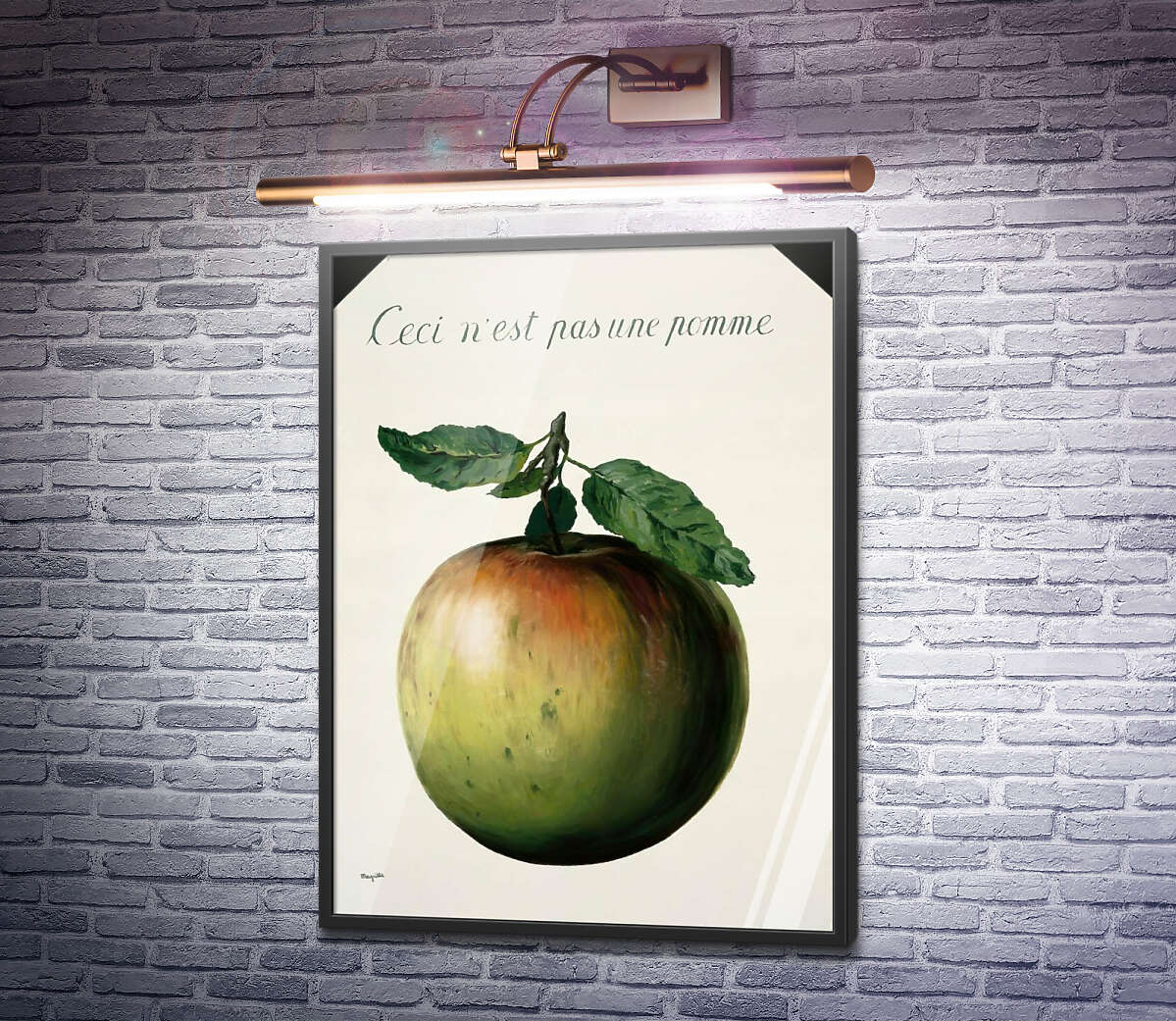 Постер Це не яблуко Рене Магрітт