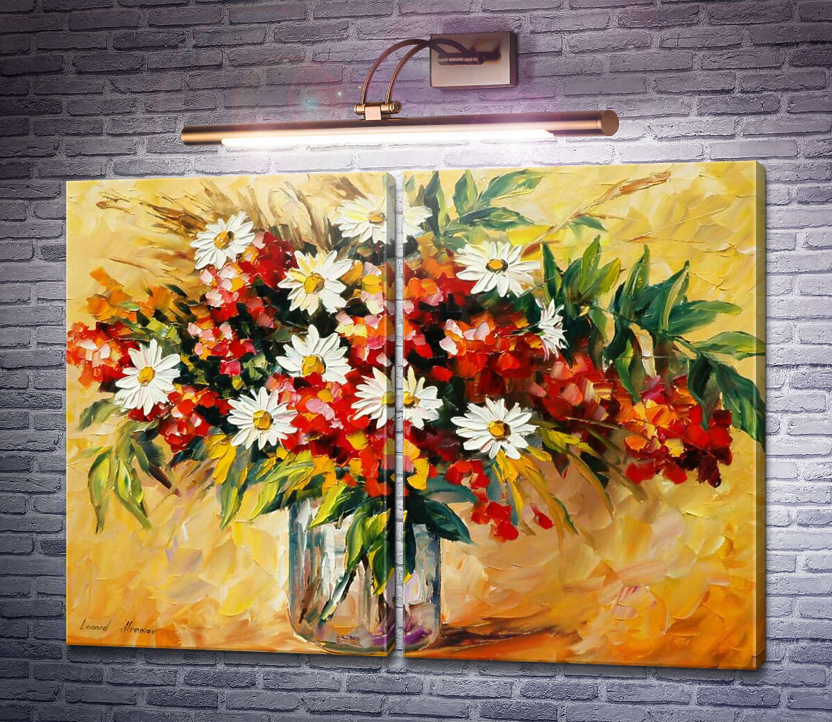 Модульна картина Польові квіти Леонід Афремов