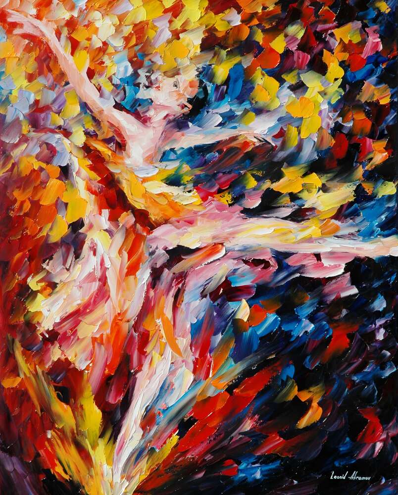 репродукція картина-постер  Ураганний танець Леонід Афремов
