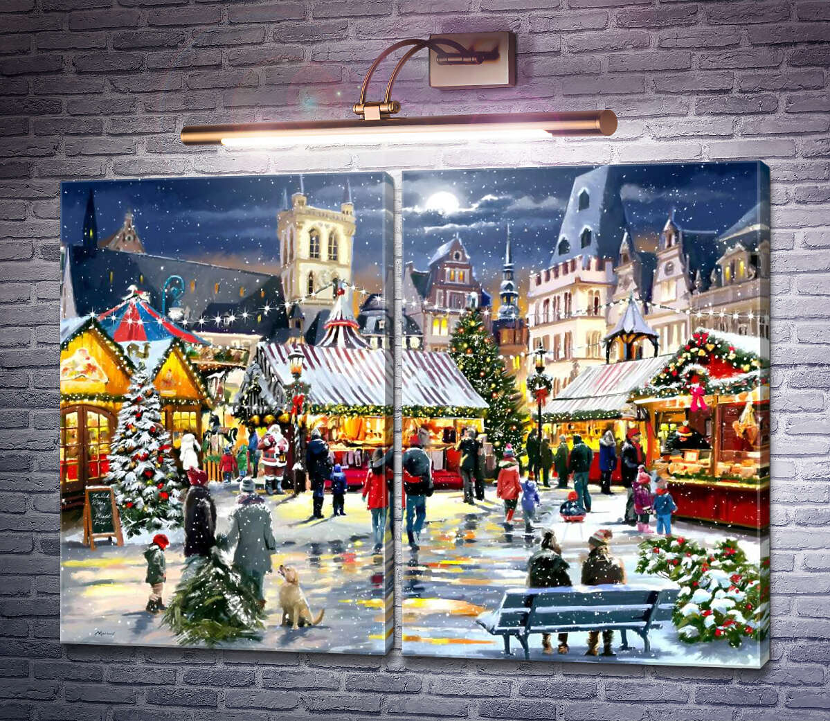 Модульна картина Різдвяний ярмарок Річард Макнейл