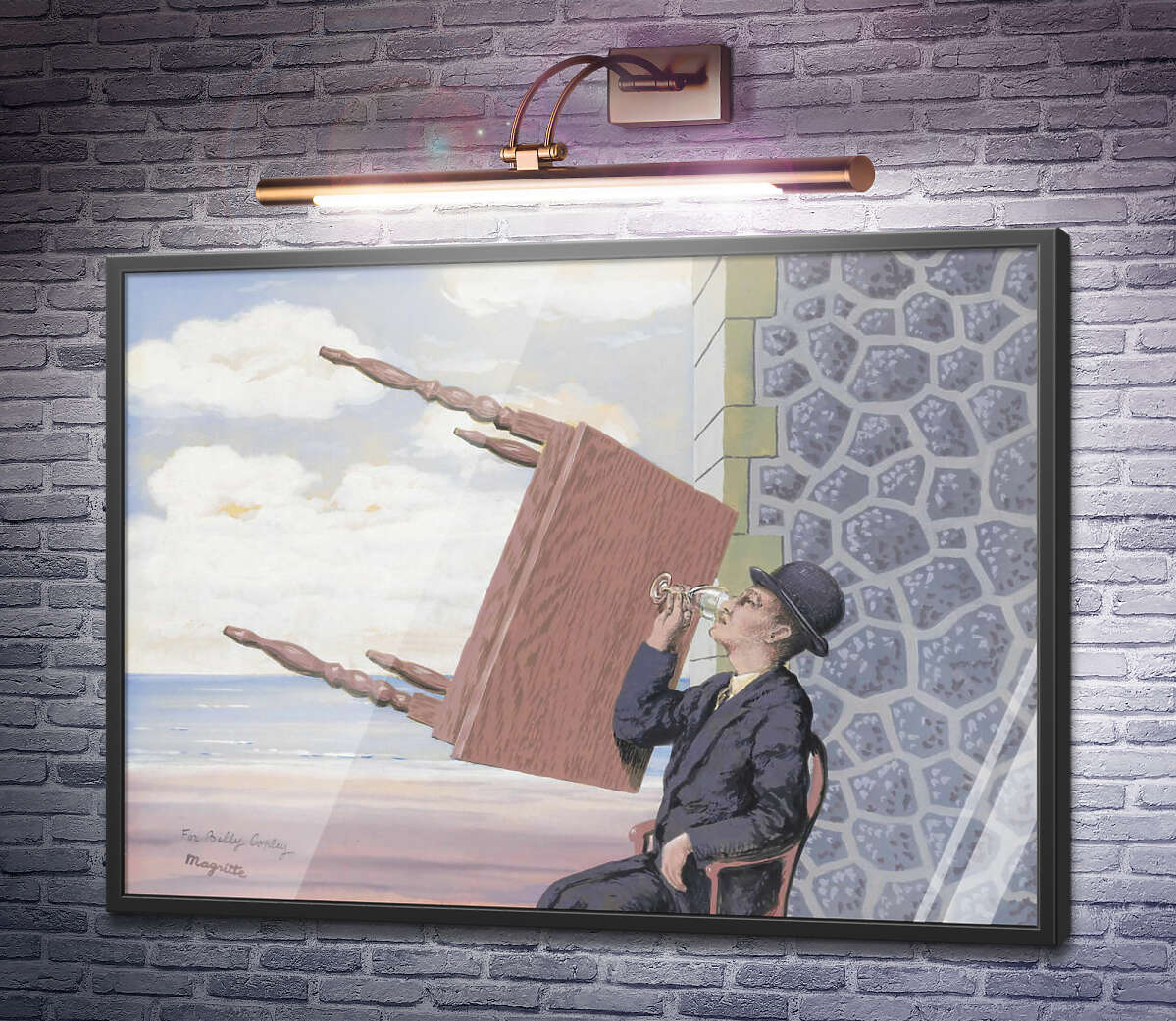 Постер Чоловік за столом Рене Магрітт