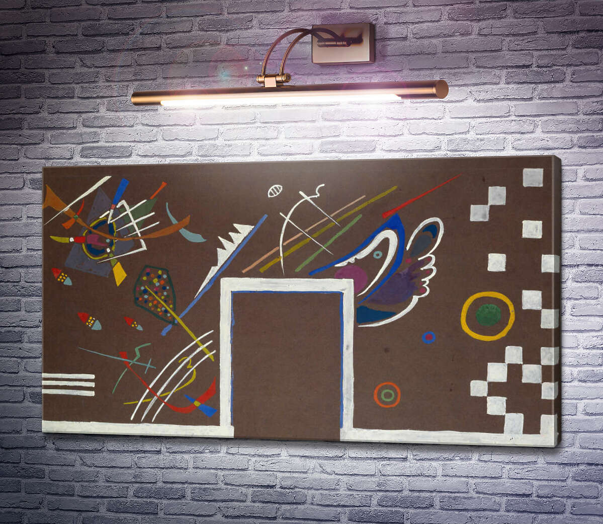 Картина Эскиз к настенному панно для Свободной художественной выставки Василий Кандинский