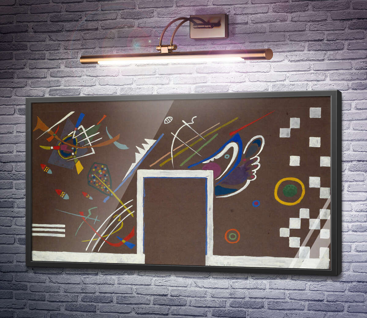 Постер Эскиз к настенному панно для Свободной художественной выставки Василий Кандинский