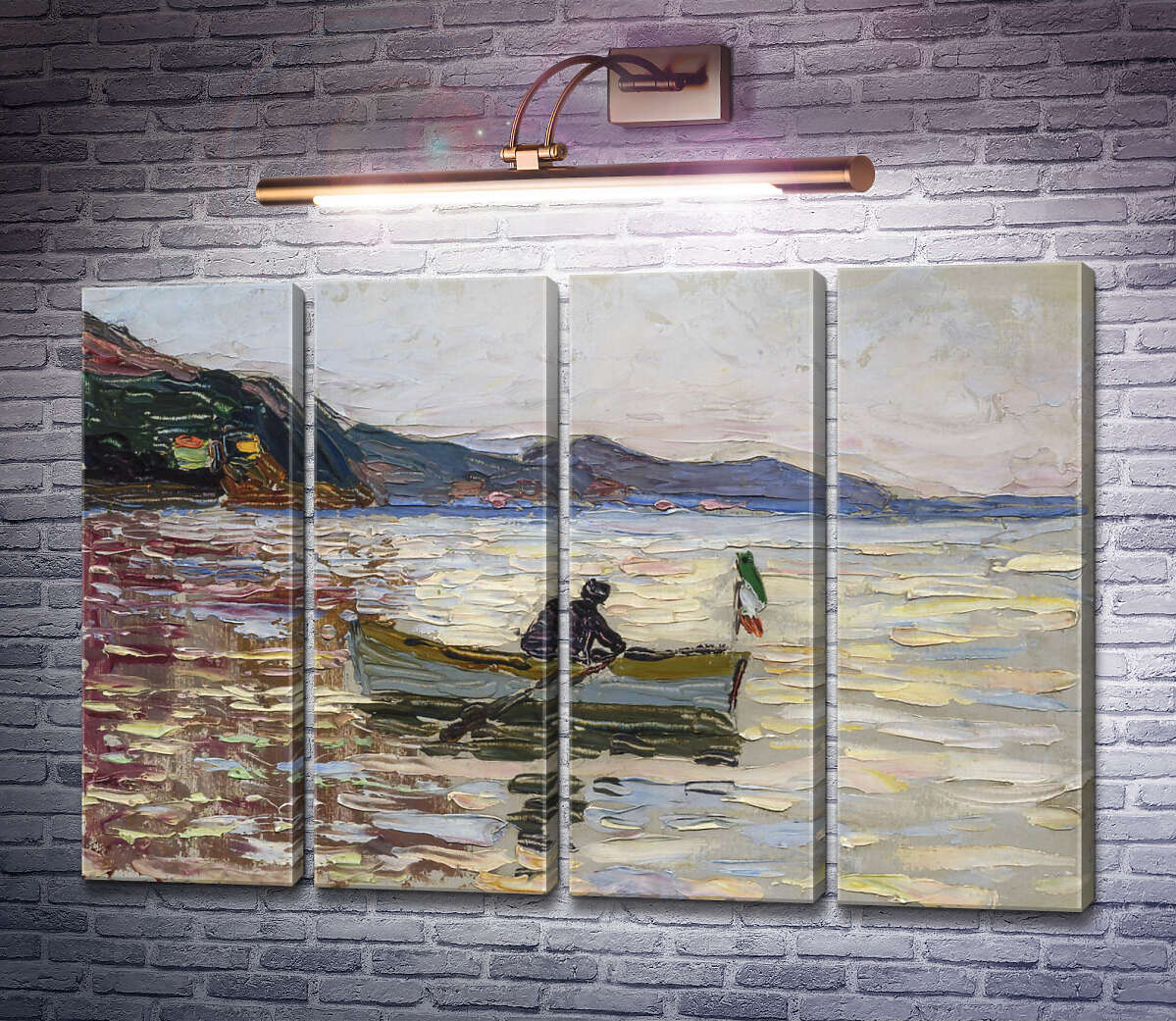 Модульна картина Човен у морі. Рапалло (Модуль №24) Василь Кандинський Модульна картина Човен у морі. Рапалло (Модуль №24) Василь Кандинський