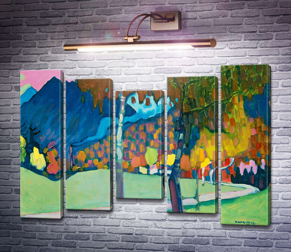 Модульная картина Осенний этюд (Модуль №27) Василий Кандинский