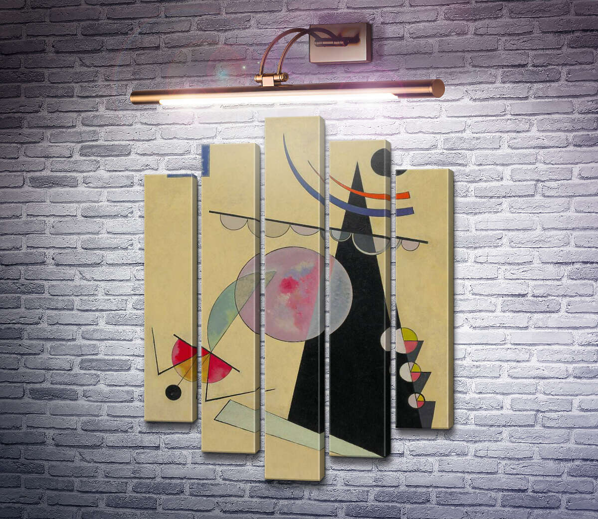 Модульная картина Яркое единство (Модуль №4) Василий Кандинский