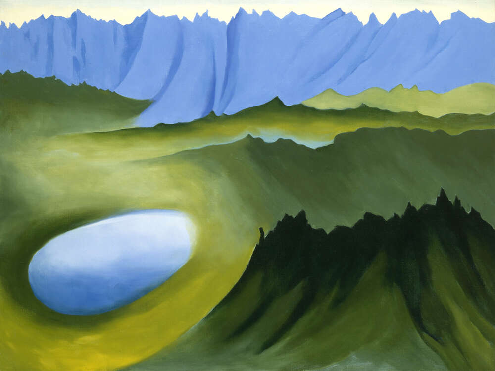 репродукція картина-постер  Гори та озеро Джорджія О'Кіфф