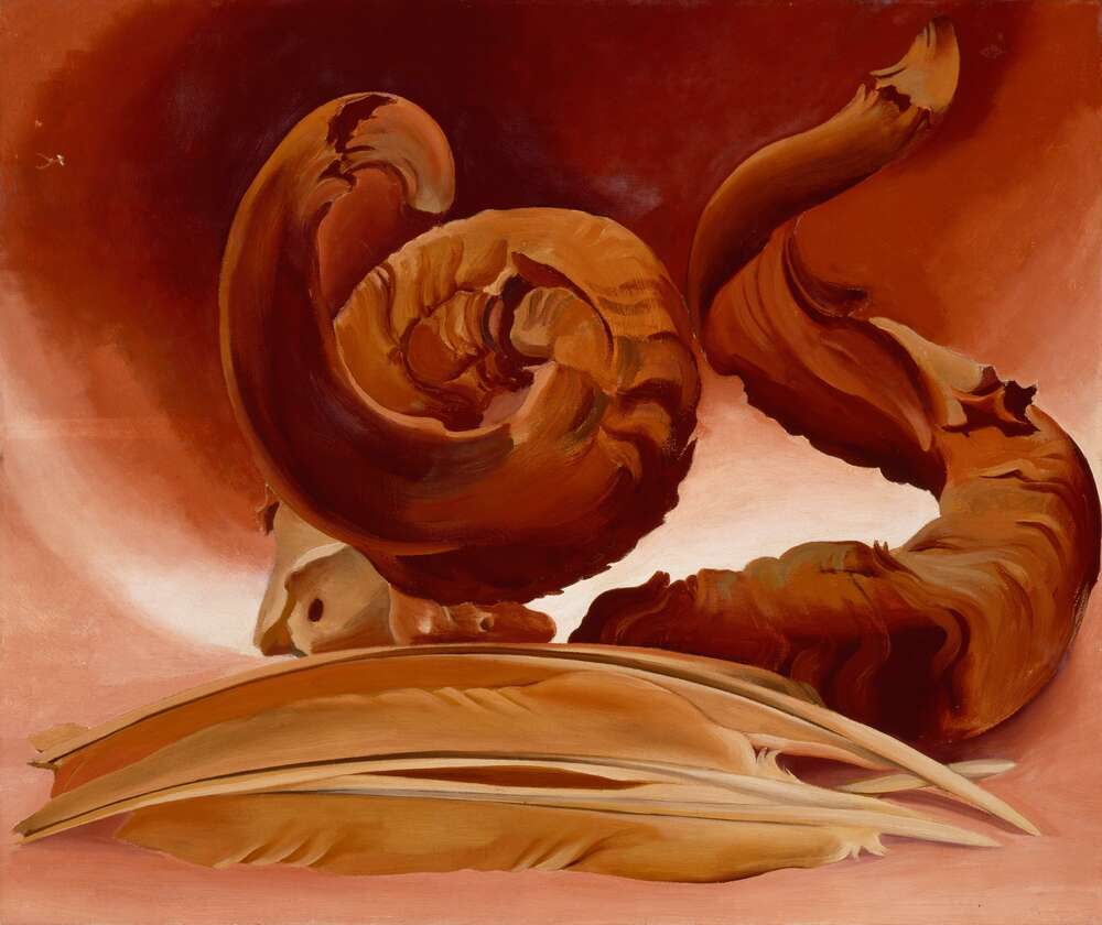 репродукція картина-постер  Роги та Пір'я Джорджія О'Кіфф