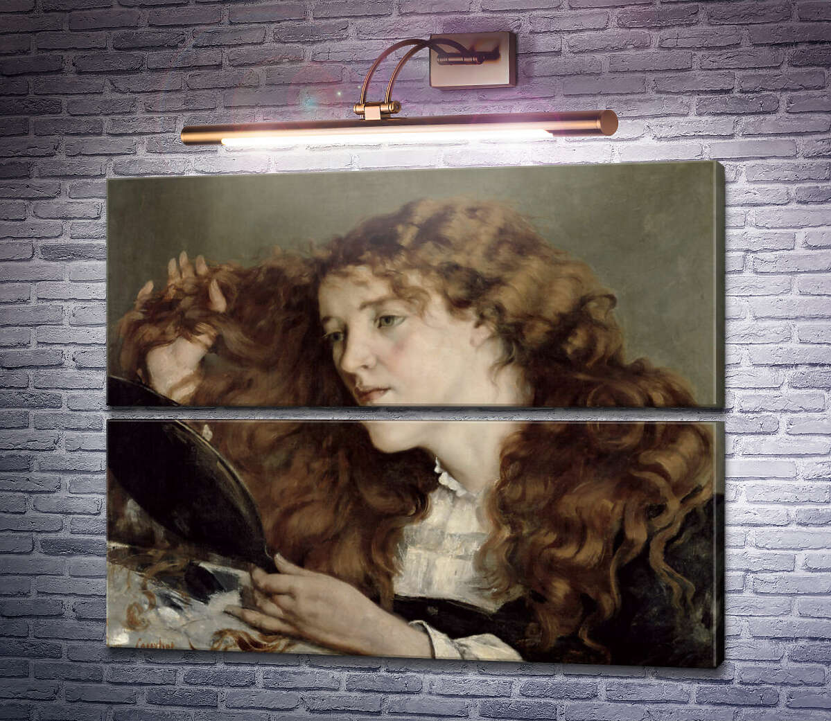 Модульна картина Джо, красива ірландська дівчина, 1866 року (Модуль №7) Гюстав Курбе
