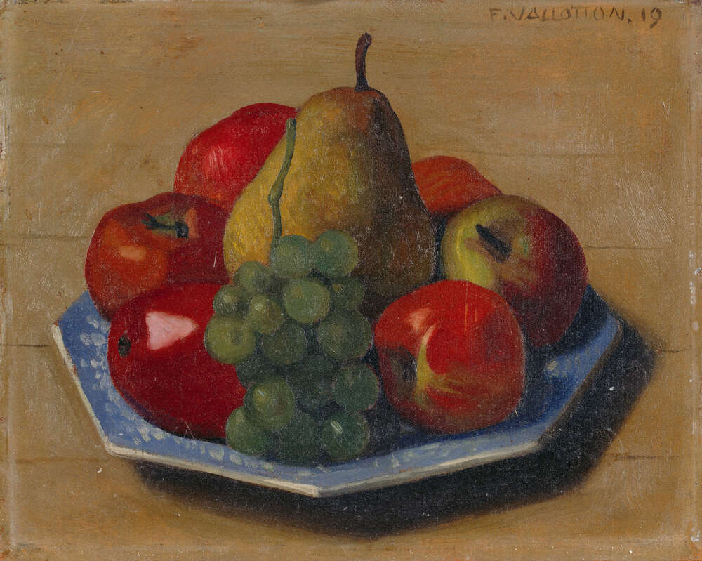 репродукція картина-постер  Натюрморт з яблуками, грушами та виноградом Фелікс Валлоттон