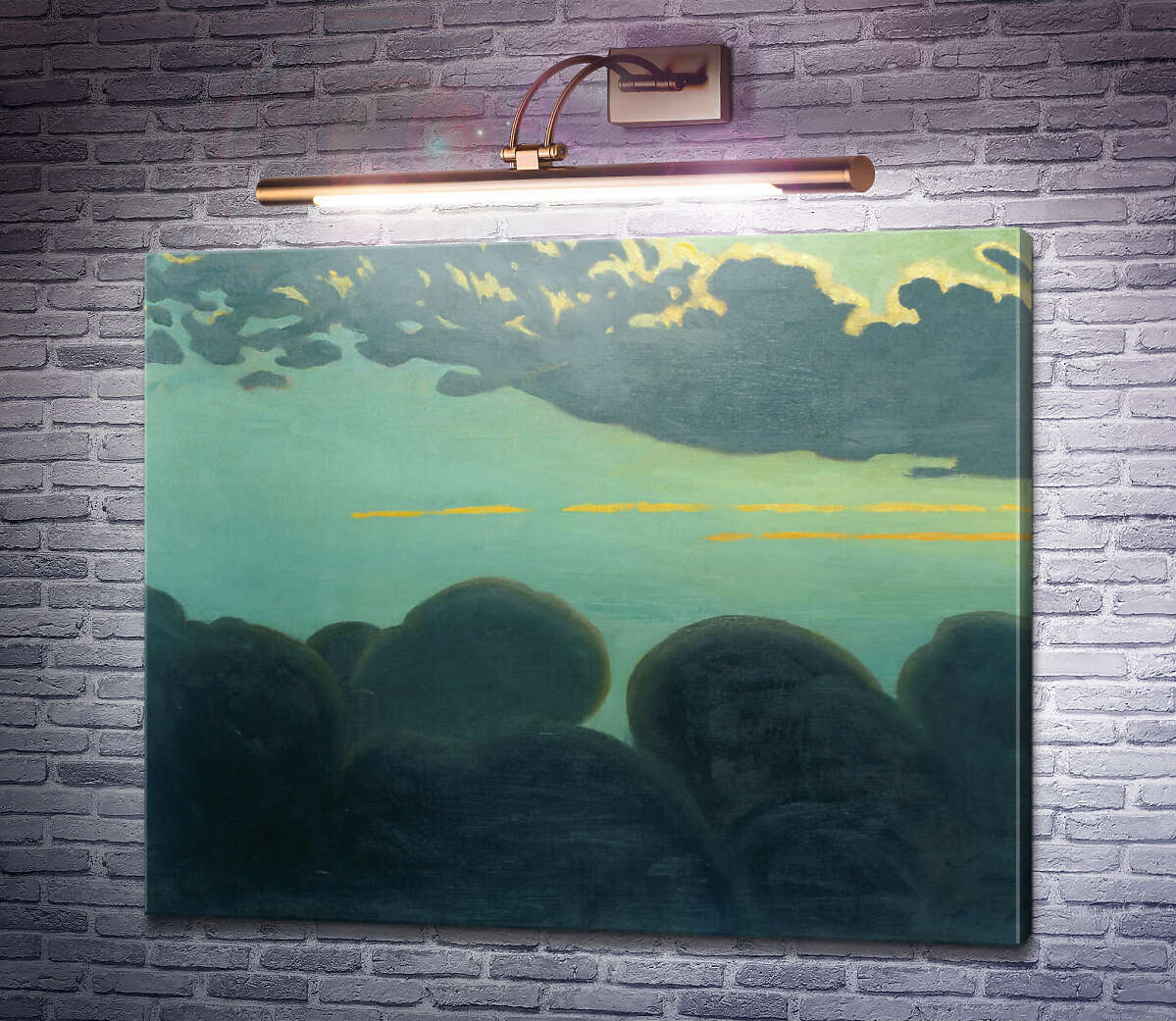 Картина Краєвид з хмар і смуг світла Фелікс Валлоттон